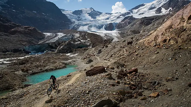 Alpine Trails rund um den Ortler Coole Trails am Gletscher  Santa Caterina
